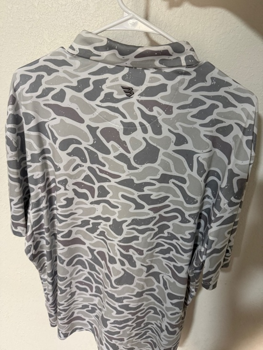 Burlebo Grey & White Camo Polo Shirt